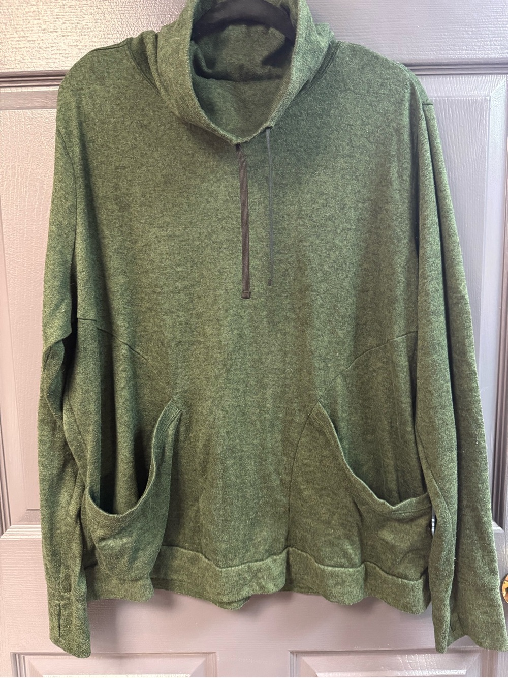 Old Navy Forest Green Cowl Neck Sweater with Front Pockets